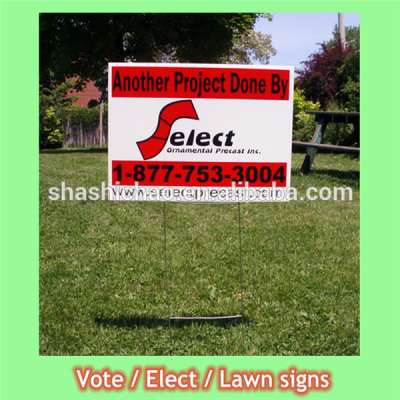 customized campaign yard signs/election yard signs