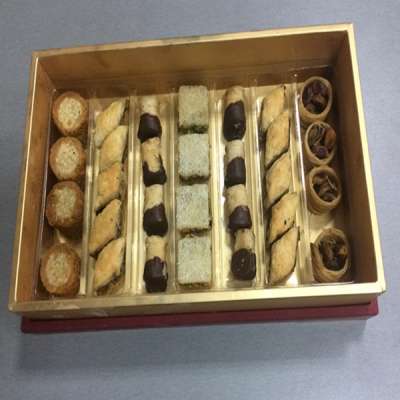 PET Plastic Cookie Tray with Compartments ,Food Grade Pastry Packaging tray