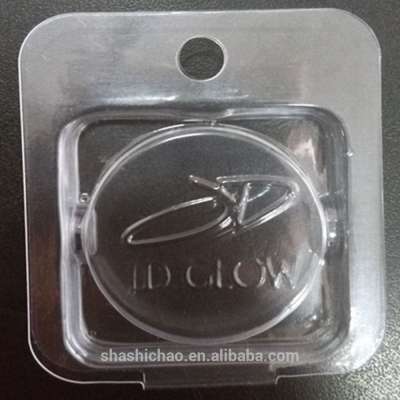 accept customized clear eye shadow clamshell packaging